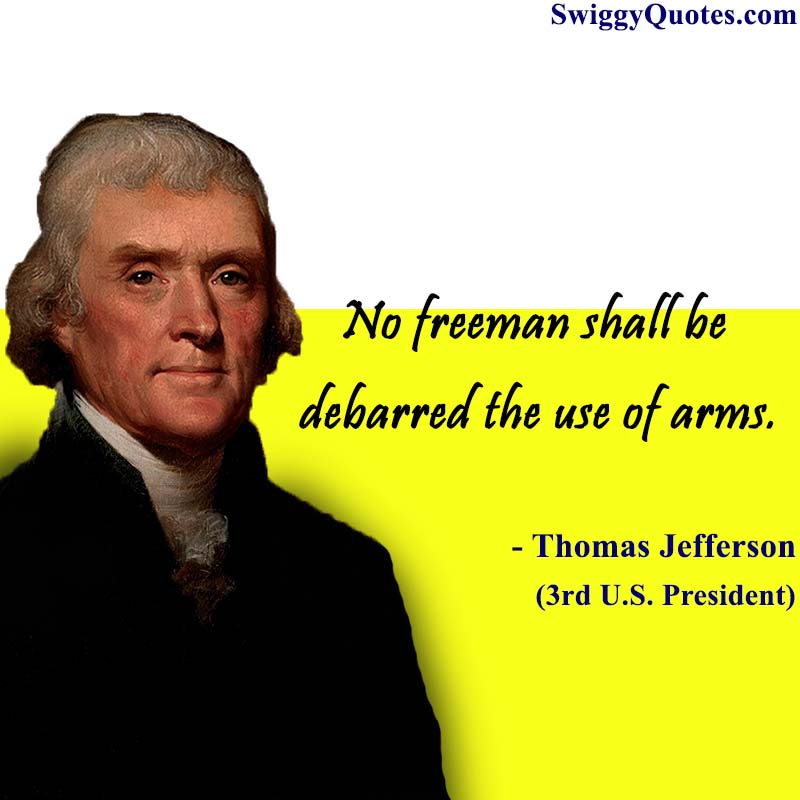 No freeman shall be debarred the use of arms