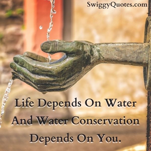 Life Depends On Water And Water Conservation Depends On You!